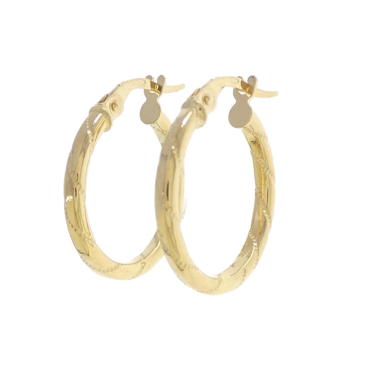 【新品】750YG フープ ピアス