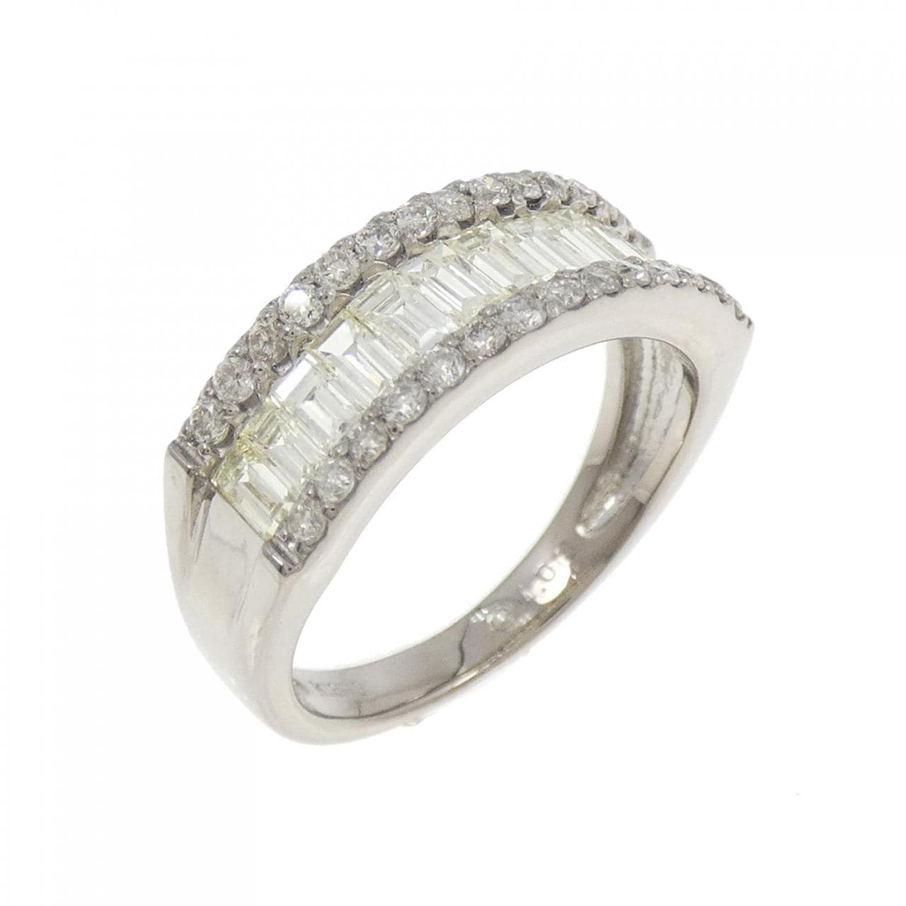 K18WG ダイヤモンド リング 1.08CT