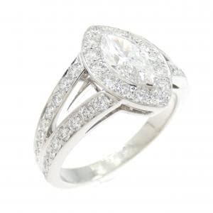 ブシュロン エターナルグレース リング 0.51CT D VVS1 マーキスカット