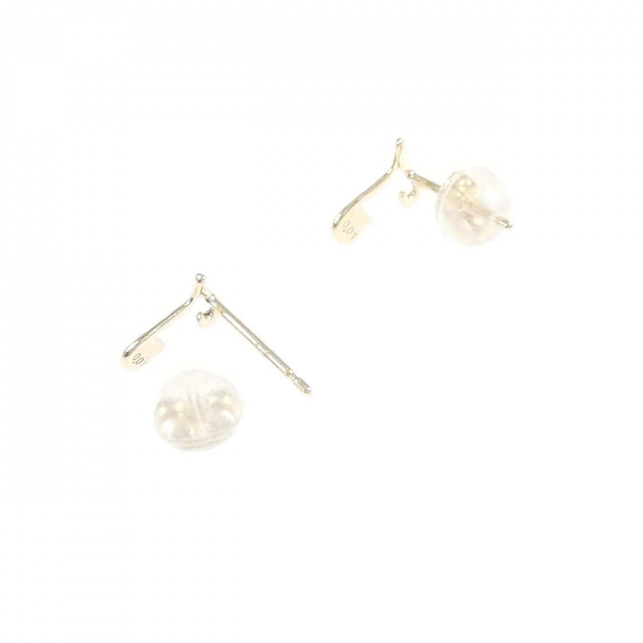 K10YG ダイヤモンド ピアス 0.02CT