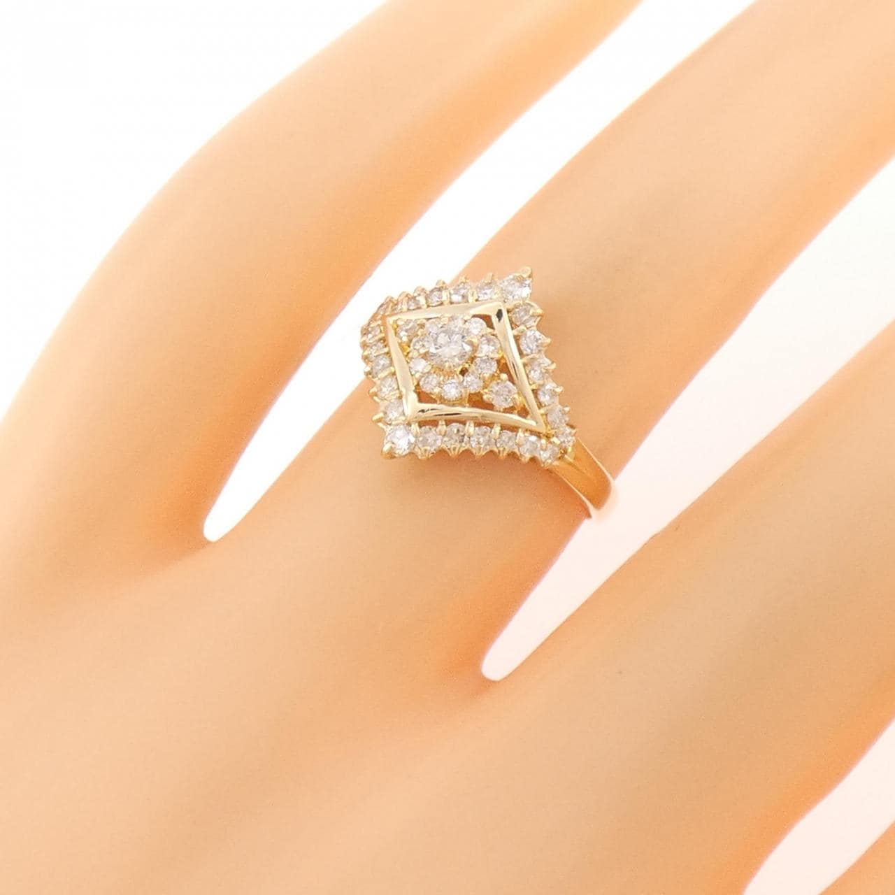 K18YG ダイヤモンド リング 0.40CT