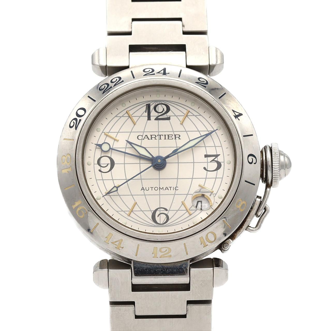 【ノーメンテナンス還元価格】カルティエ パシャC GMT W31029M7 SS 自動巻