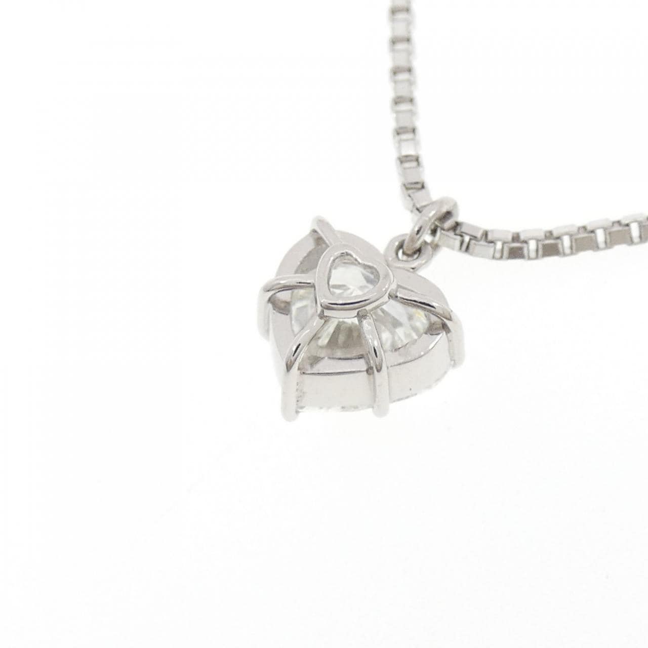 PT900/PT850 ダイヤモンド ネックレス 1.164CT G SI2 ハートシェイプ