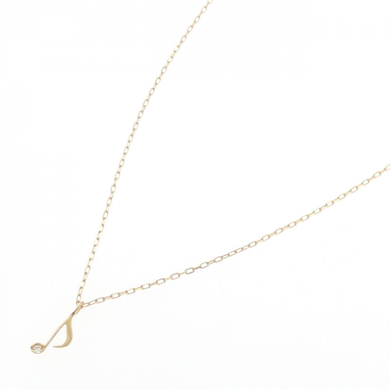 K18YG オンプ ダイヤモンド ネックレス 0.003CT