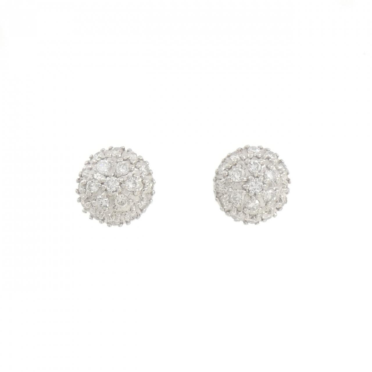 PT850/PT900 パヴェ ダイヤモンド ピアス 0.46CT