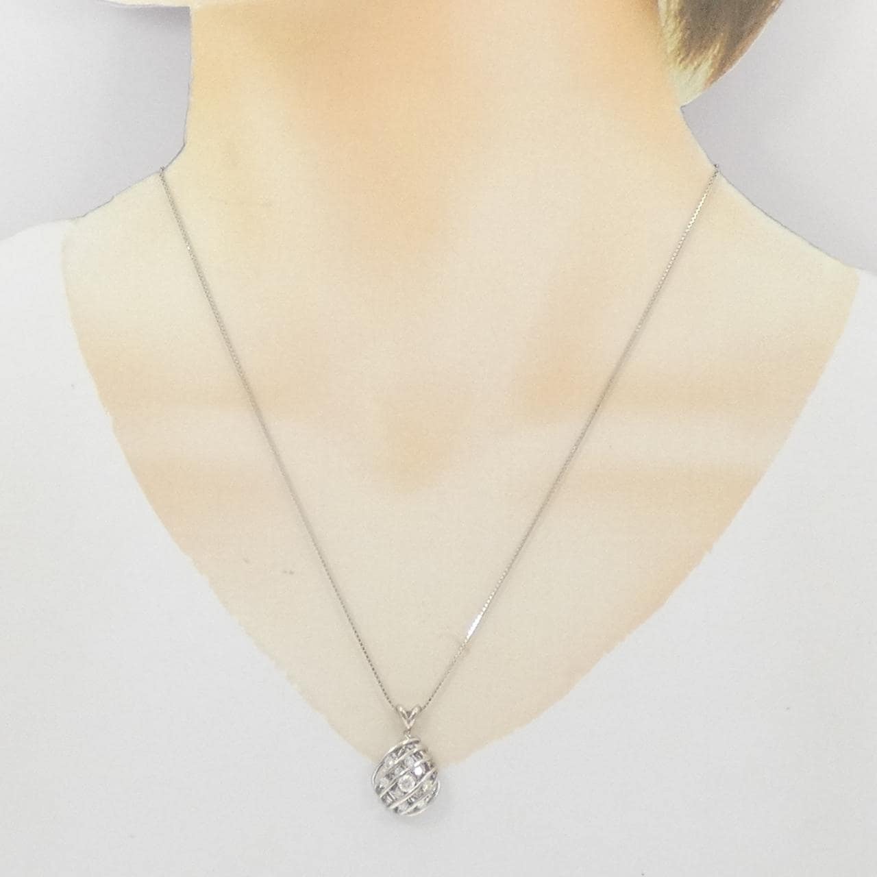 PT900/PT850 ダイヤモンド ネックレス 0.50CT