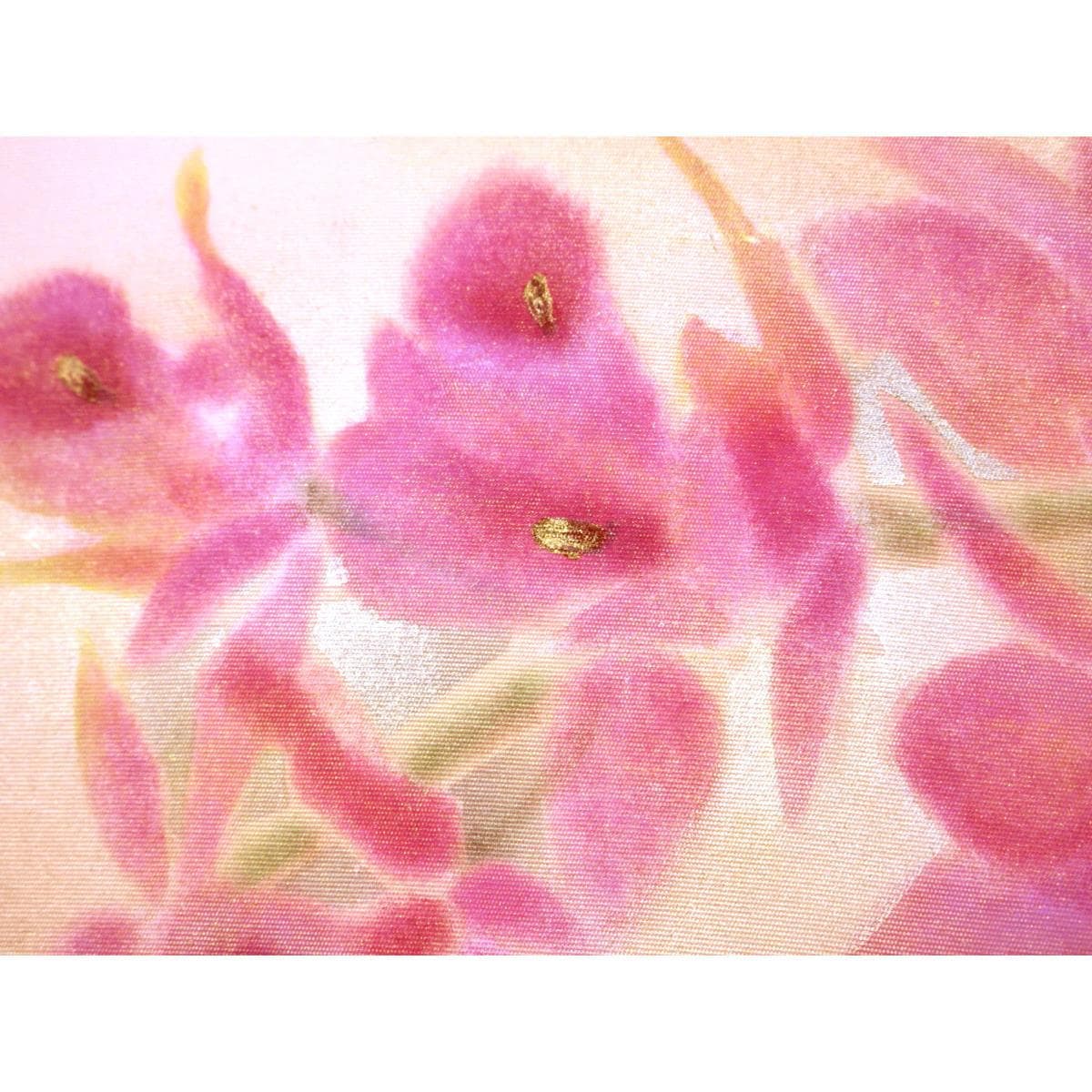 名古屋帯　塩瀬染帯　友禅金彩加工