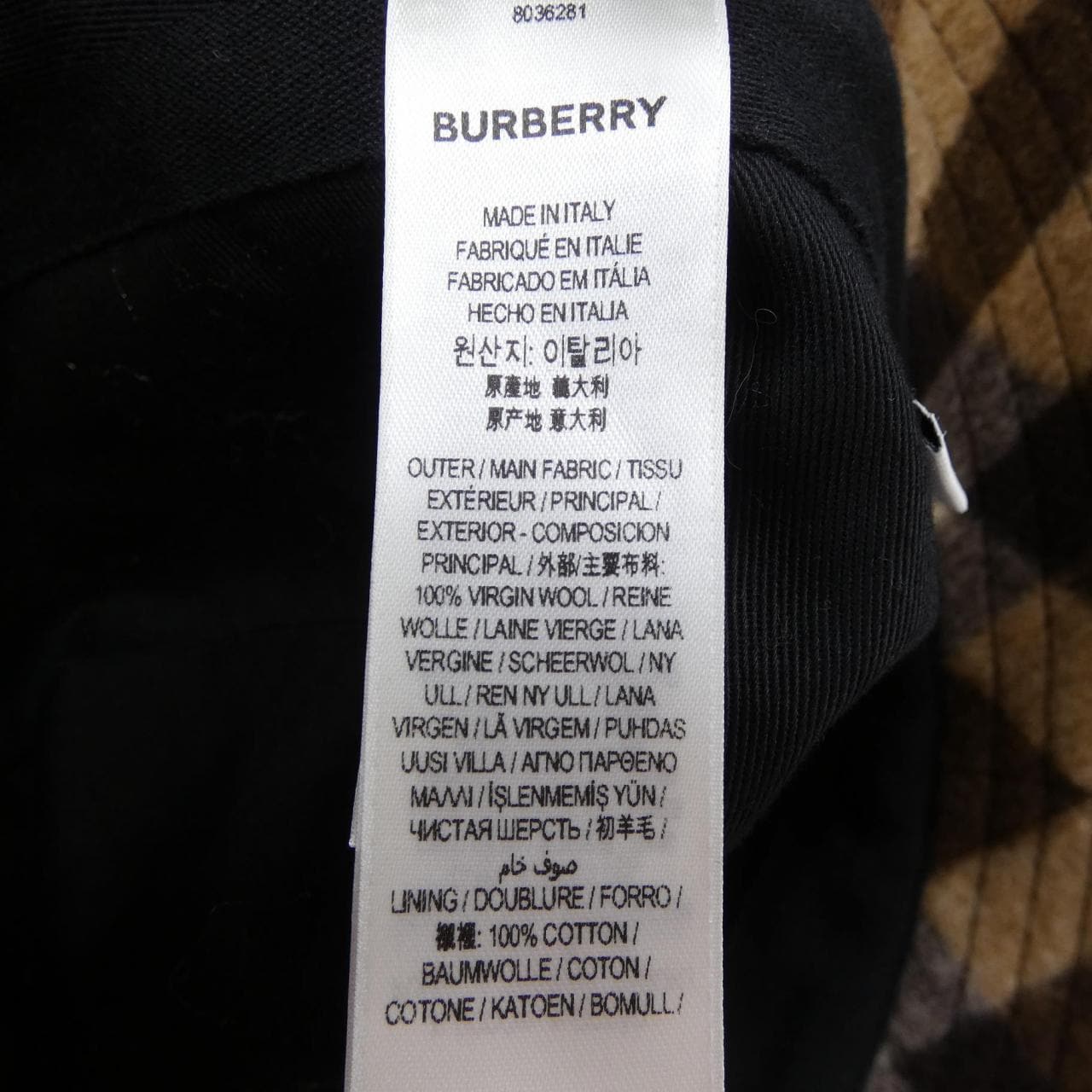 バーバリー BURBERRY 8036281 ハット