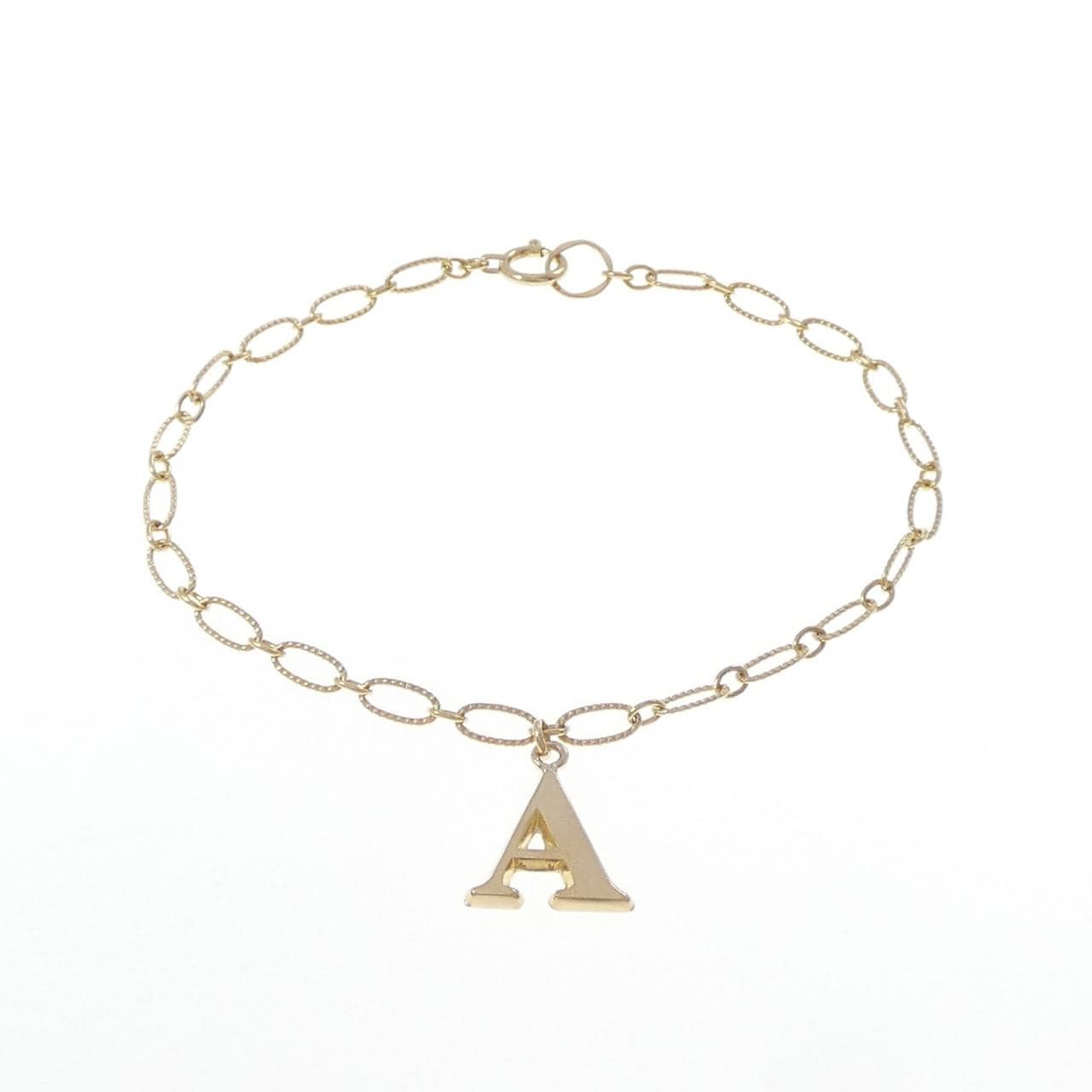 K18YG Initial A Bracelet