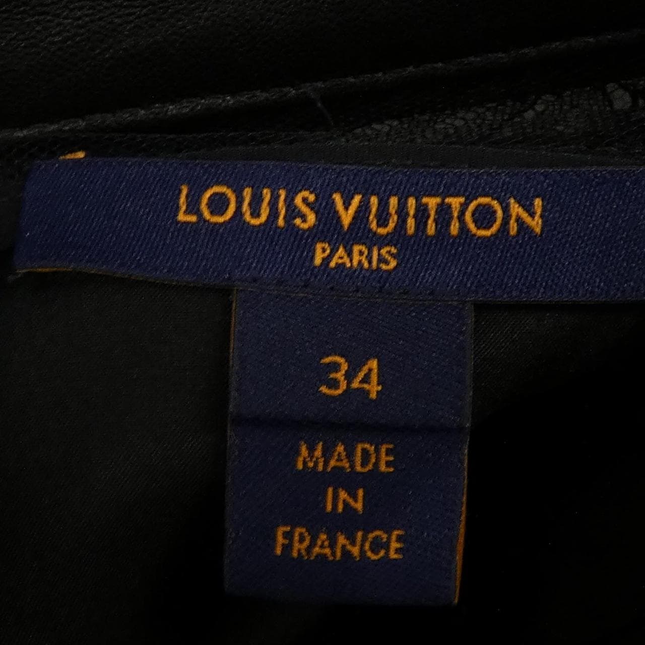 ルイヴィトン LOUIS VUITTON フェザーレースアンドレザーシャツ FMLD94NN4 ワンピース