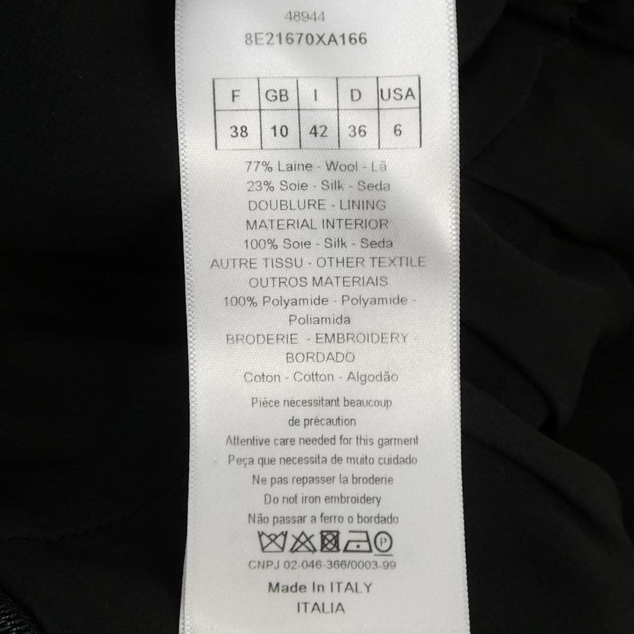 クリスチャンディオール CHRISTIAN DIOR 8E21670XA166 ワンピース