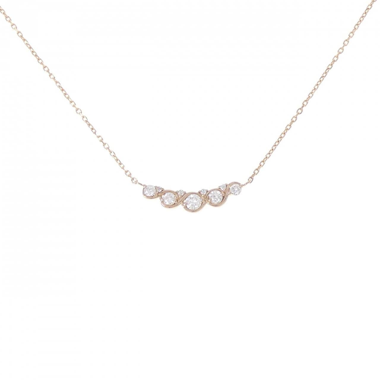 K18PG ダイヤモンド ネックレス 0.23CT