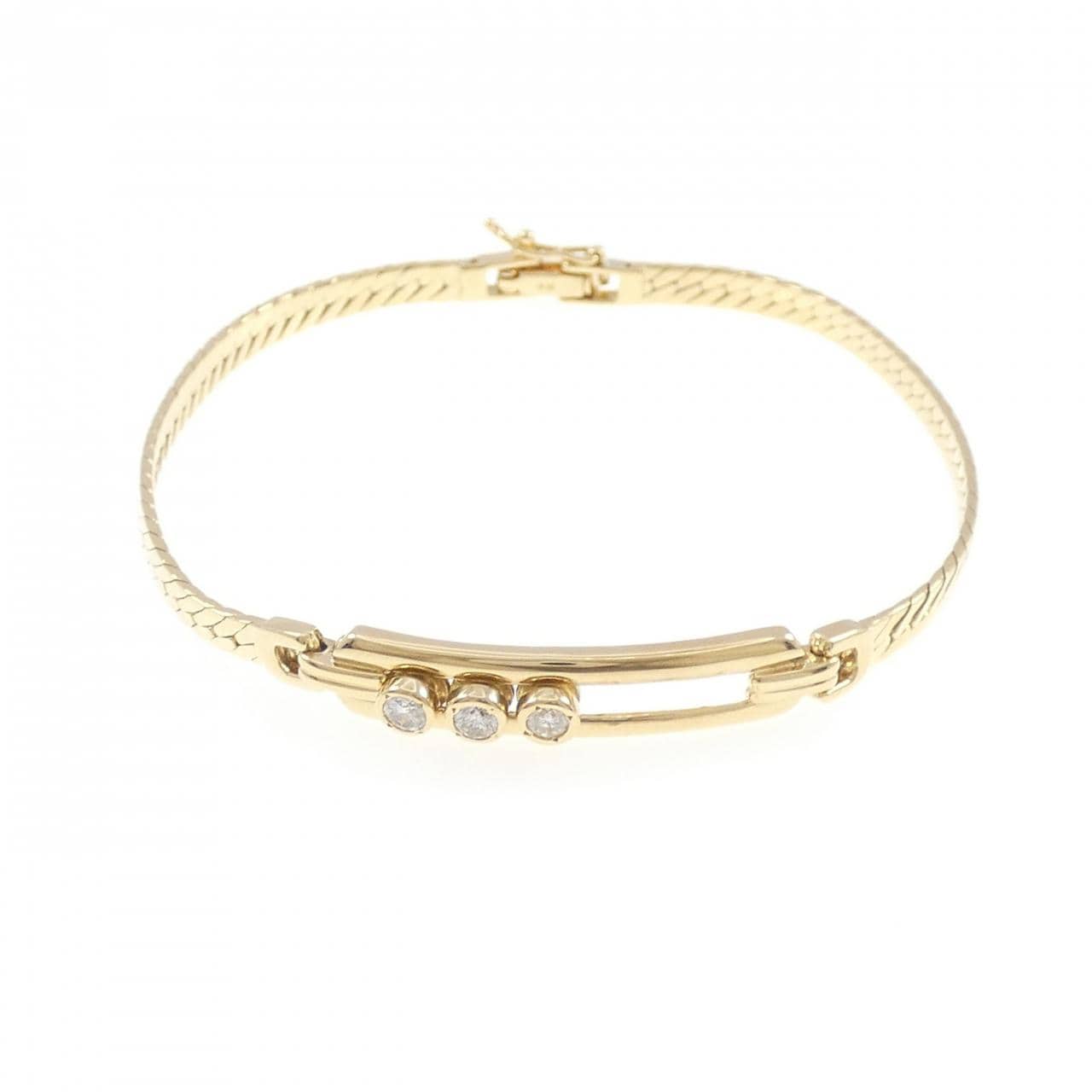 K18YG ダイヤモンド ブレスレット 0.44CT