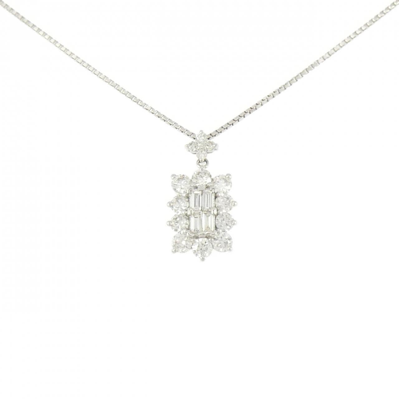 PT900/PT850 ダイヤモンド ネックレス 1.50CT