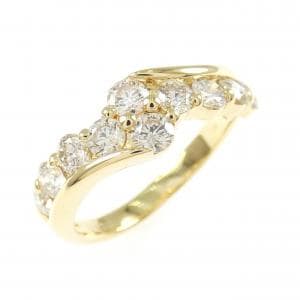 K18YG ダイヤモンド リング 1.00CT