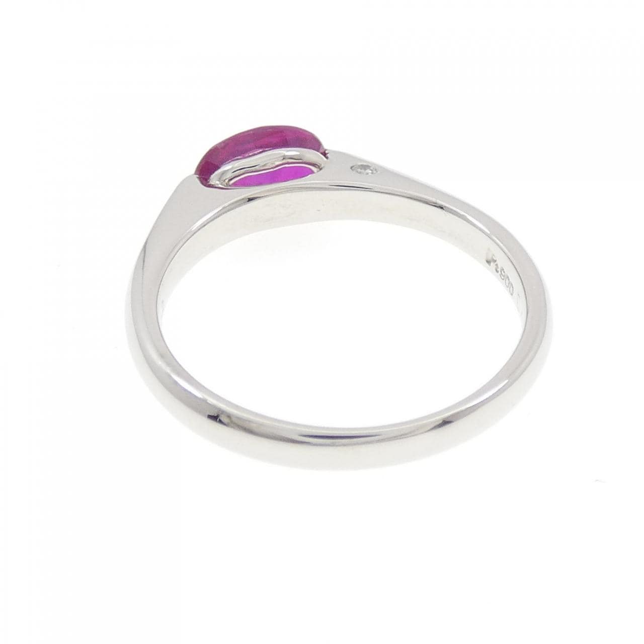PT900 ルビー リング 0.88CT