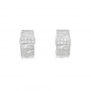 K18WG Diamond earrings/earrings 0.30CT