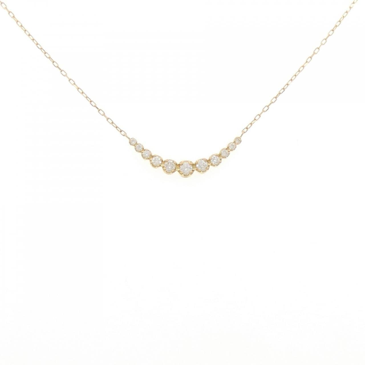 K18YG ダイヤモンド ネックレス 0.30CT