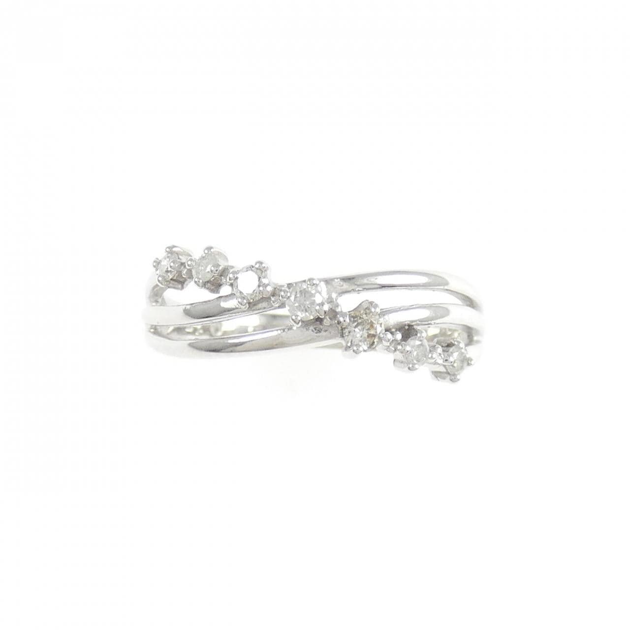 K10WG ダイヤモンド リング 0.15CT