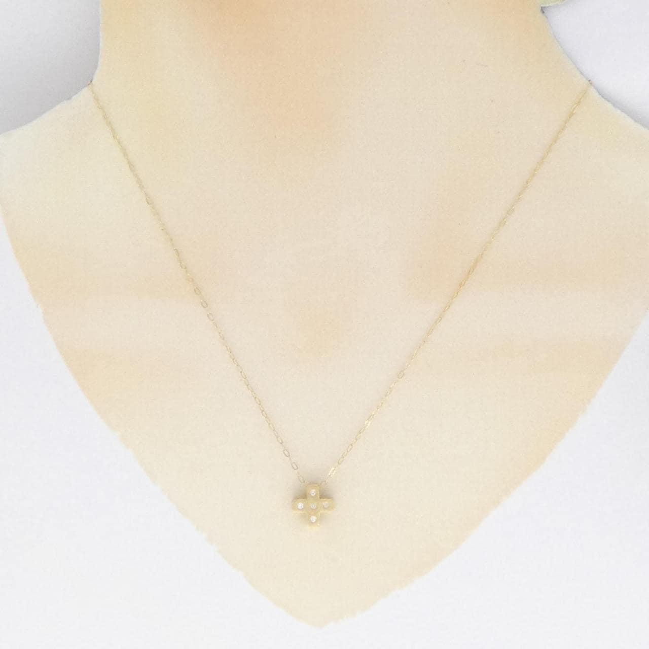 750YG/K18YG ダイヤモンド ネックレス 0.05CT