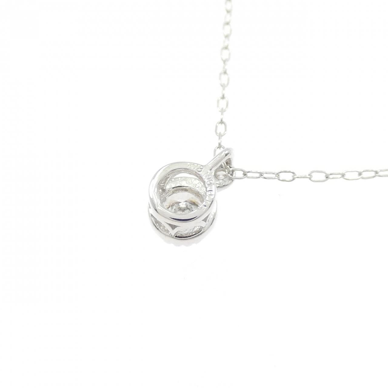 K18WG ダイヤモンド ネックレス 0.15CT