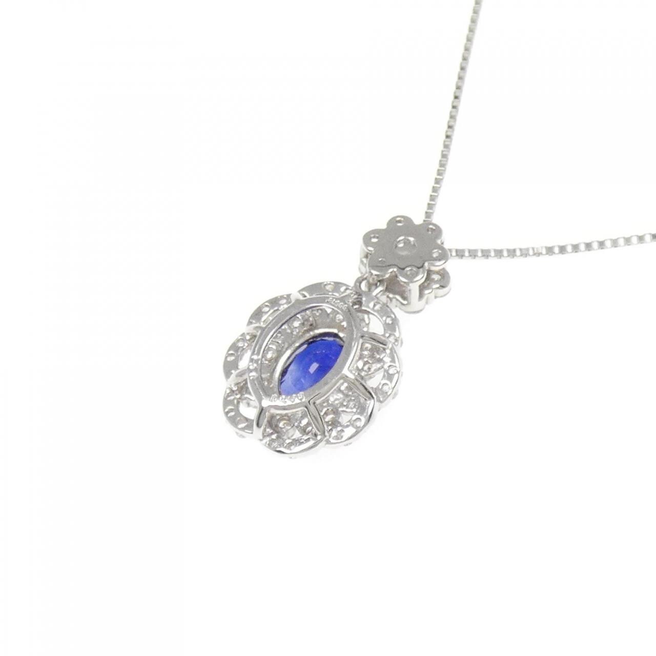 PT サファイヤ ネックレス 1.06CT