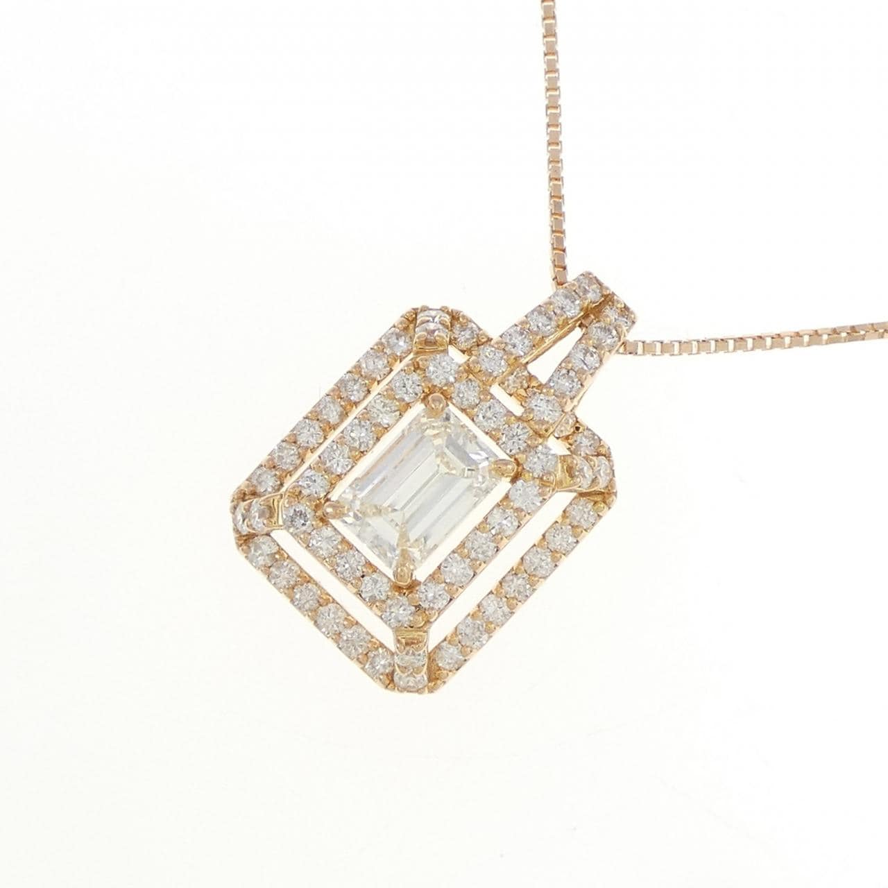 K18PG ダイヤモンド ネックレス 0.685CT