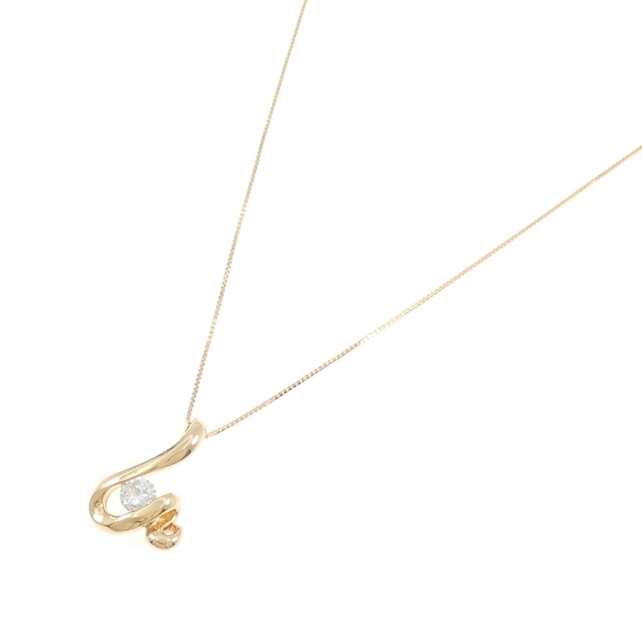 K18YG ダイヤモンド ネックレス 0.34CT