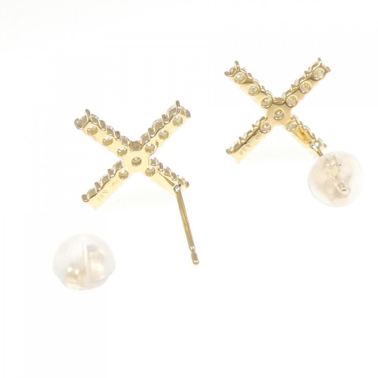 【リメイク】K18YG ダイヤモンド ピアス 0.60CT
