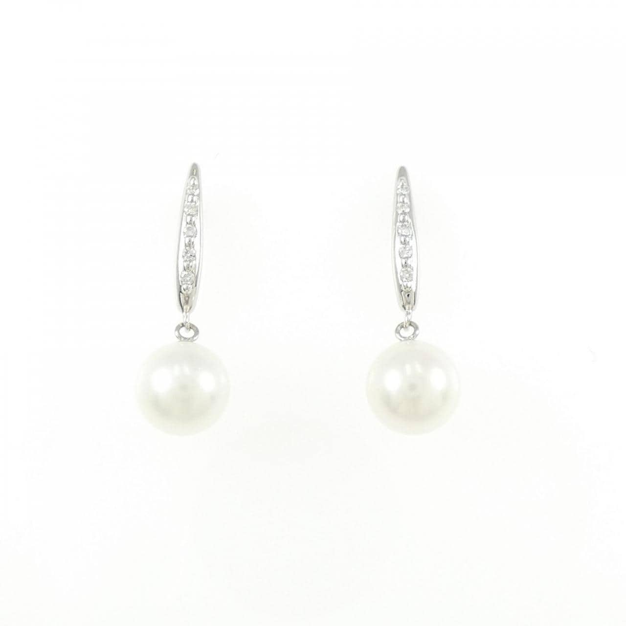 PT900/PT950 アコヤパール ピアス 6.3mm