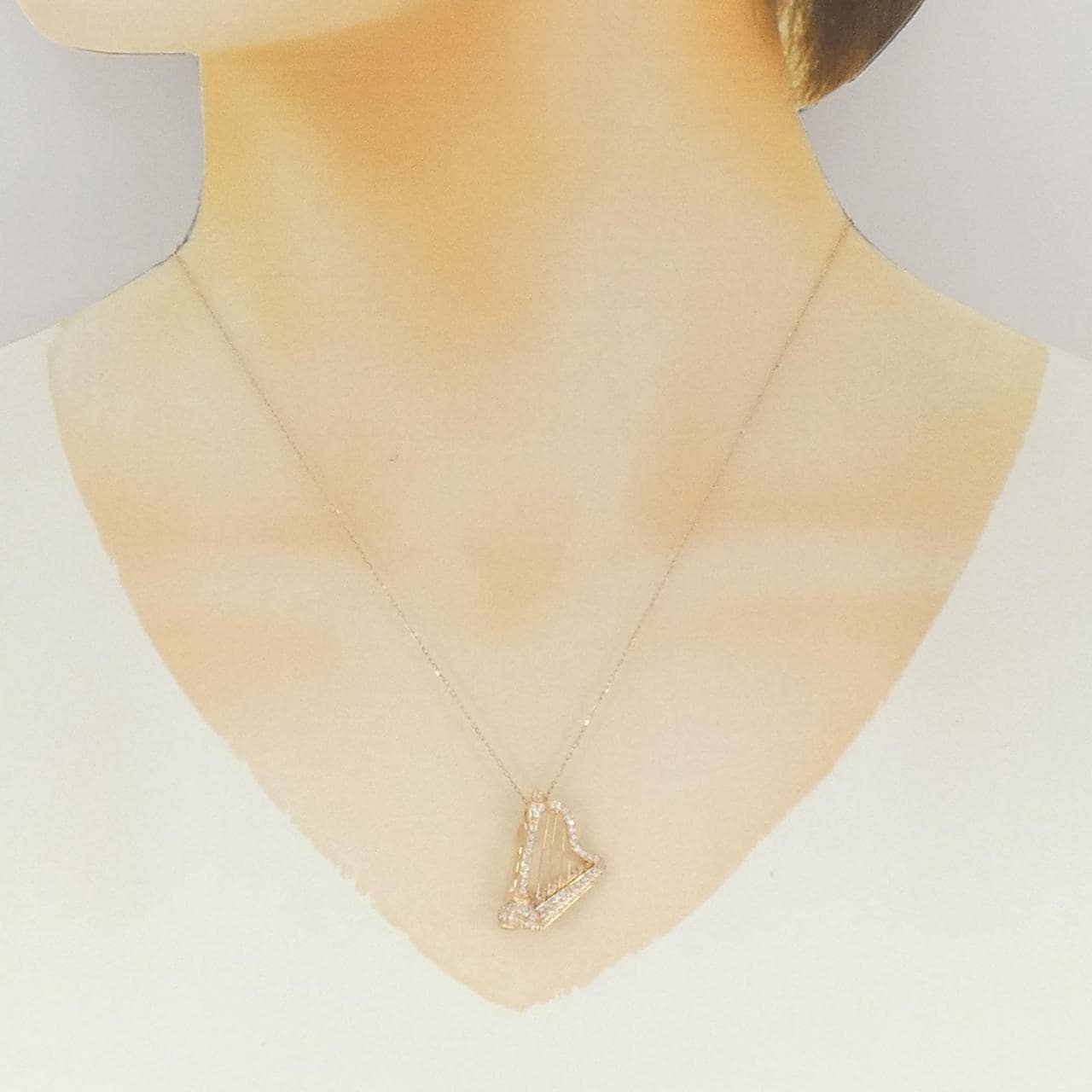 K18PG ダイヤモンド ネックレス 0.50CT
