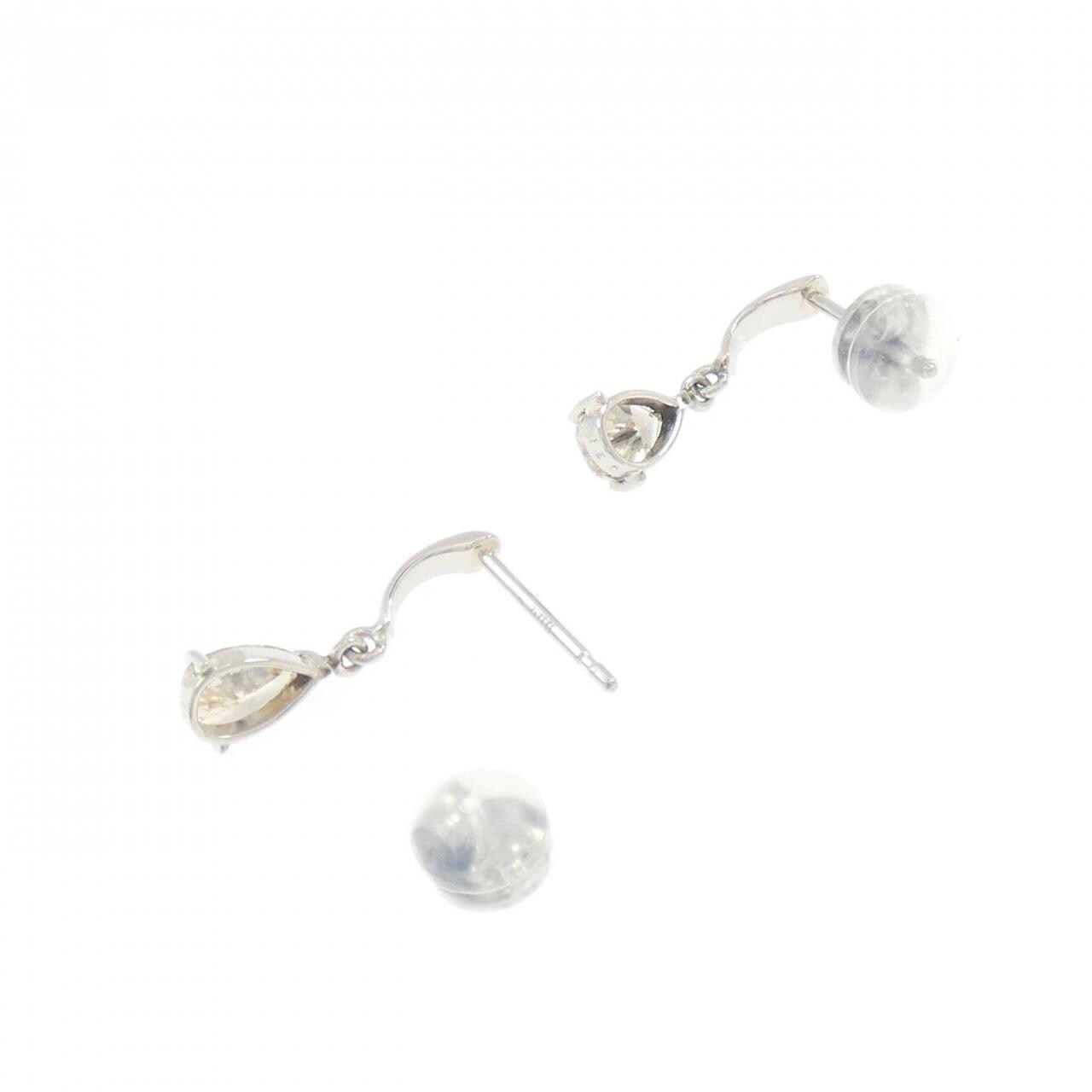 PT900 ダイヤモンド ピアス 0.62CT
