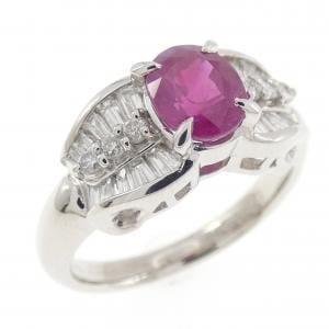 PT900 ルビー リング 1.23CT