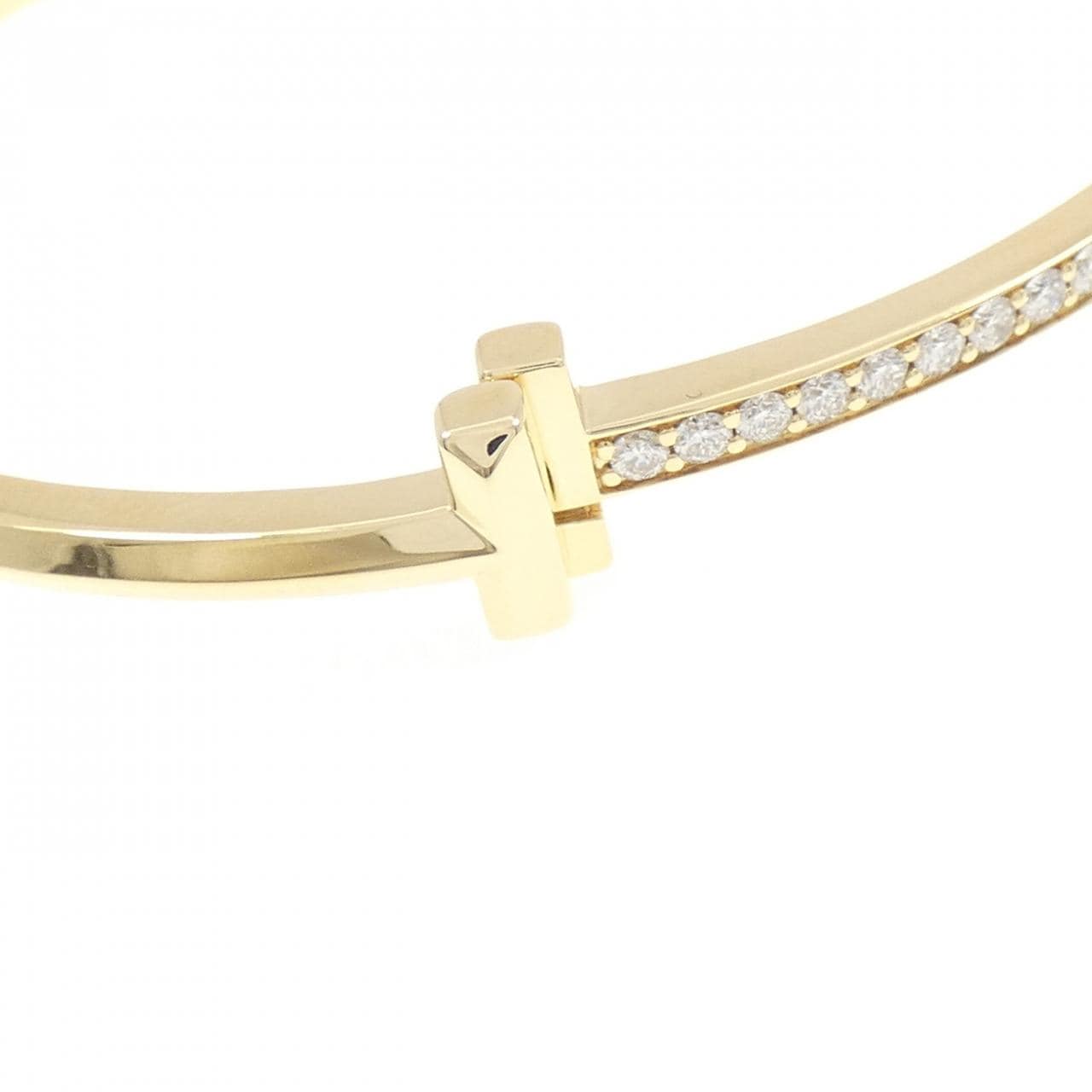 ティファニー Tワン ナロー ヒンジ バングル 1.07CT