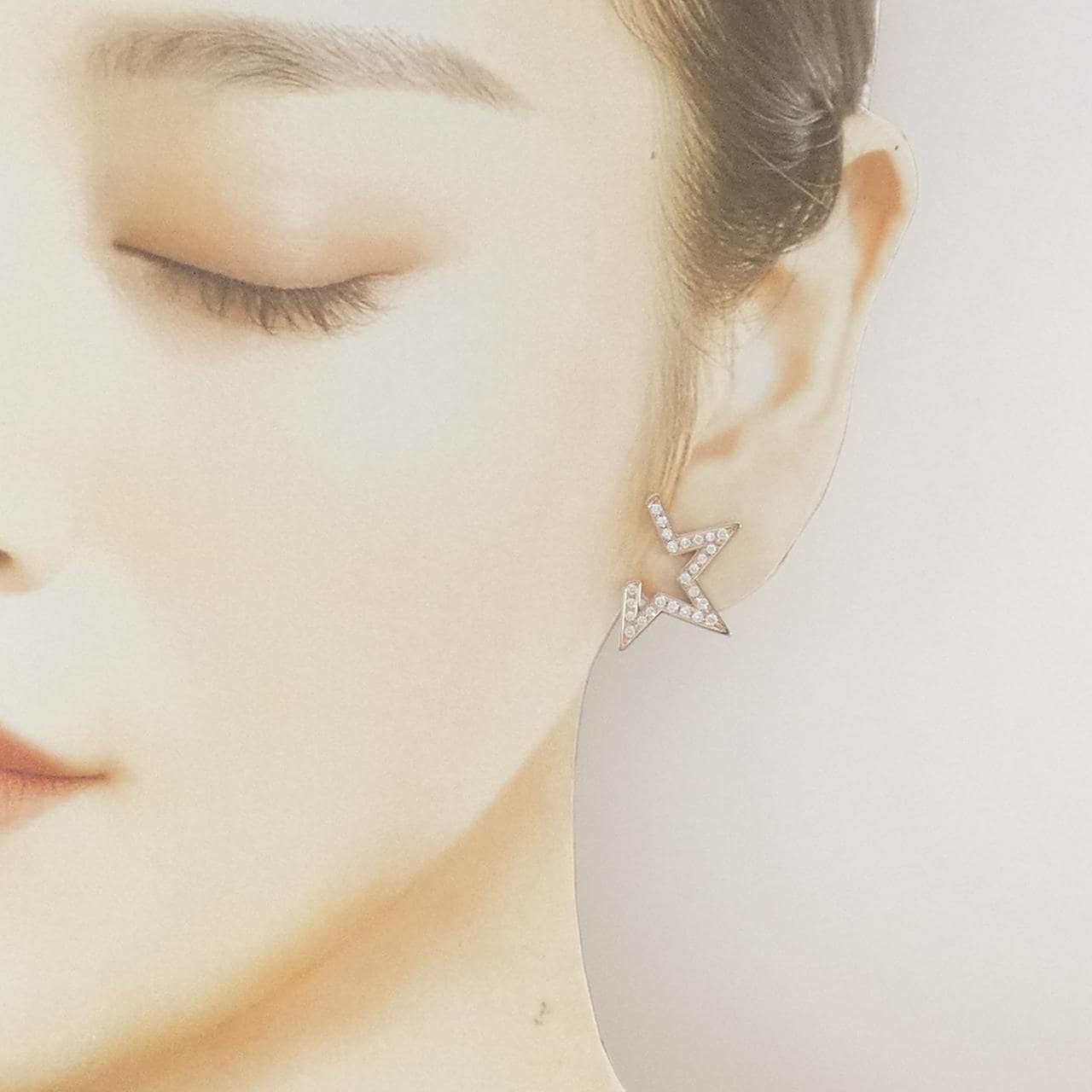 タサキ アブストラクト スター ピアス 0.42CT