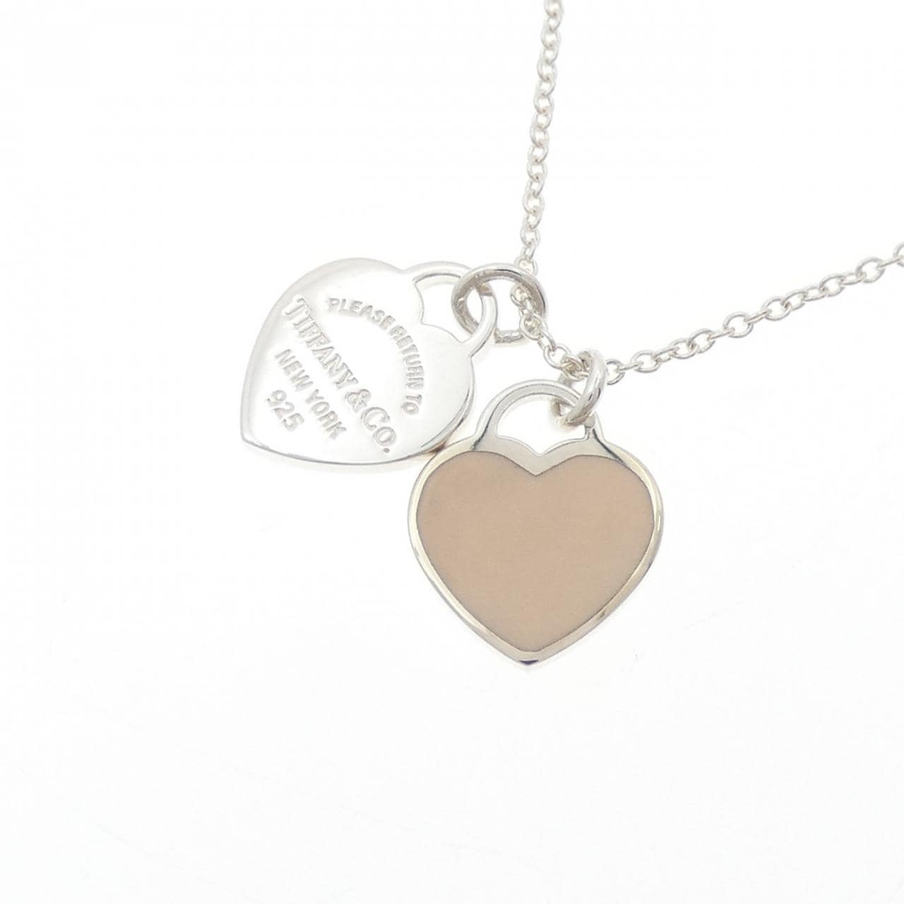 ティファニー リターントゥティファニー ミニ ダブル ハートタグ ネックレス