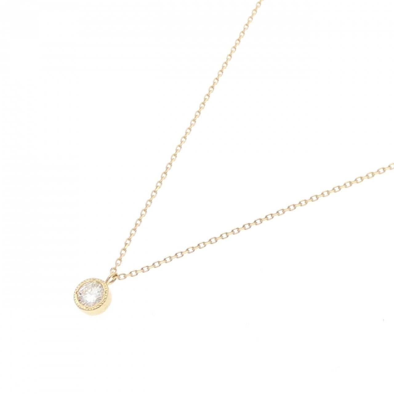 K18YG ダイヤモンド ネックレス 0.411CT