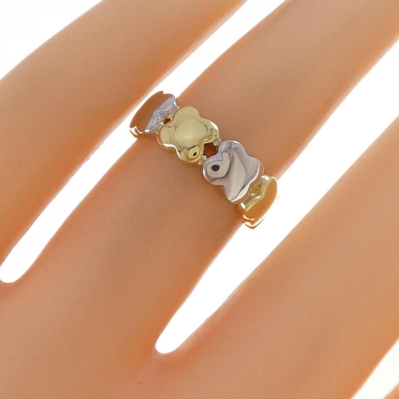 K18YG/PT900 リング