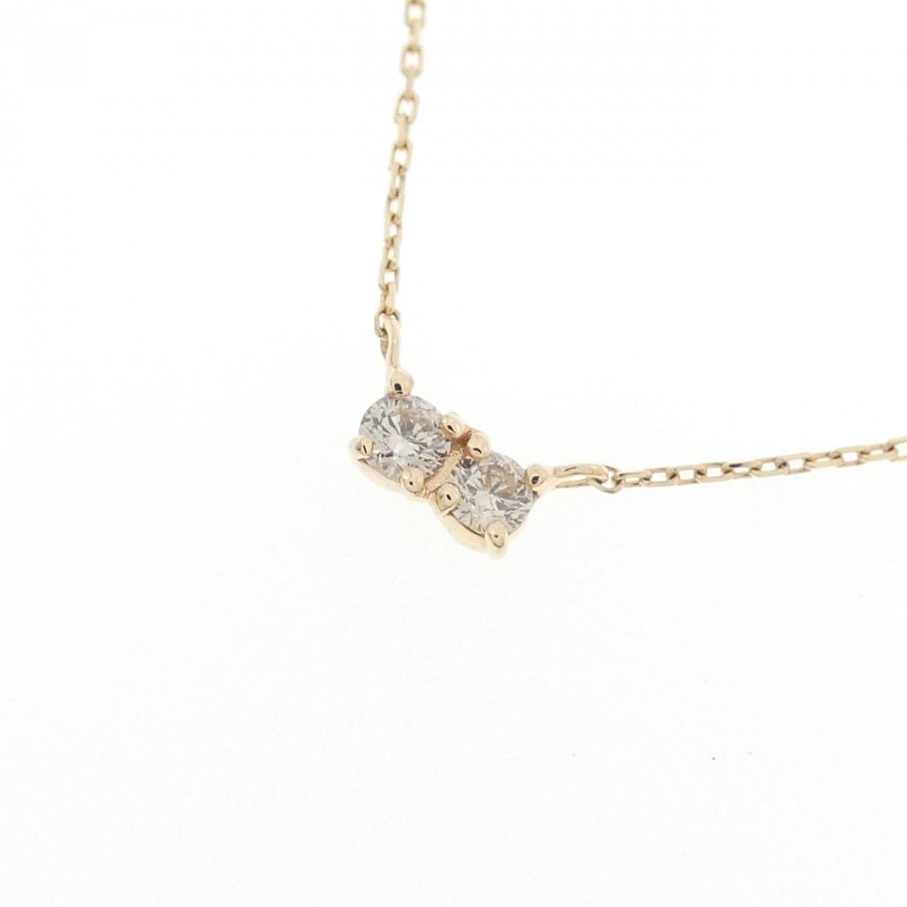 K10YG ダイヤモンド ネックレス 0.06CT