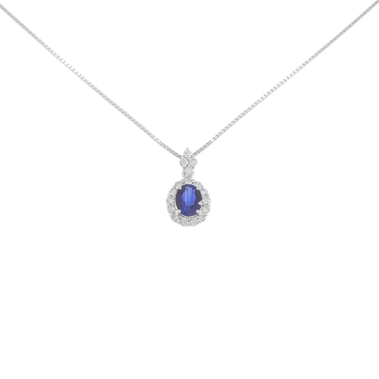 [BRAND NEW] PT Sapphire Necklace 0.44CT