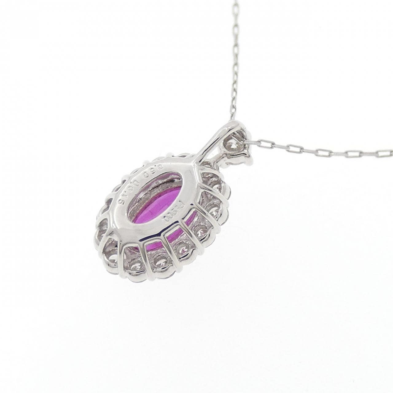 【新品】PT900/PT850 ルビー ネックレス 0.59CT