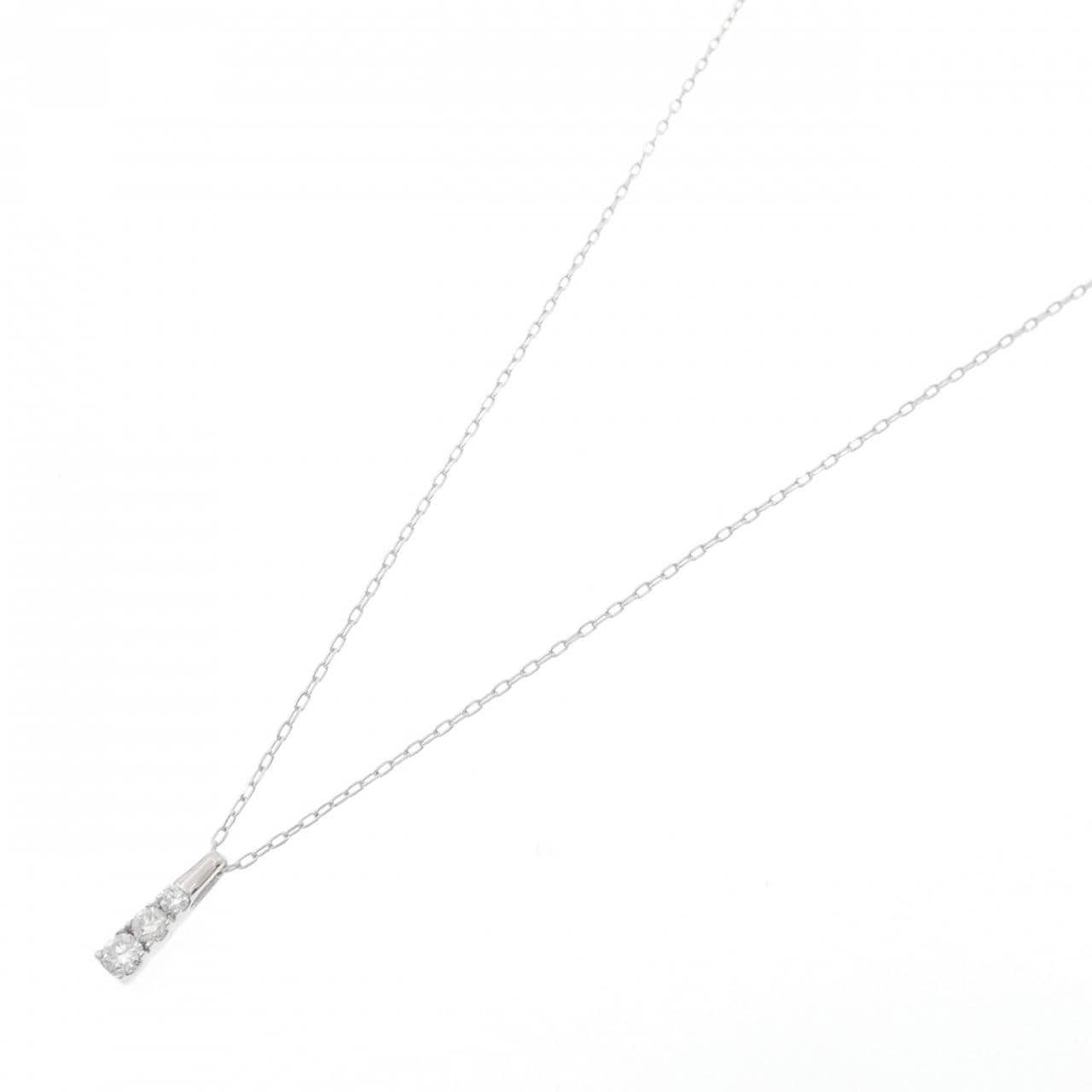 K18WG ダイヤモンド ネックレス 0.20CT