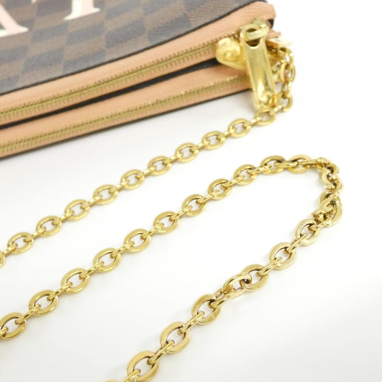 ルイヴィトン ダミエ ポシェット ドゥーブル ジップ N60254 ショルダーバッグ