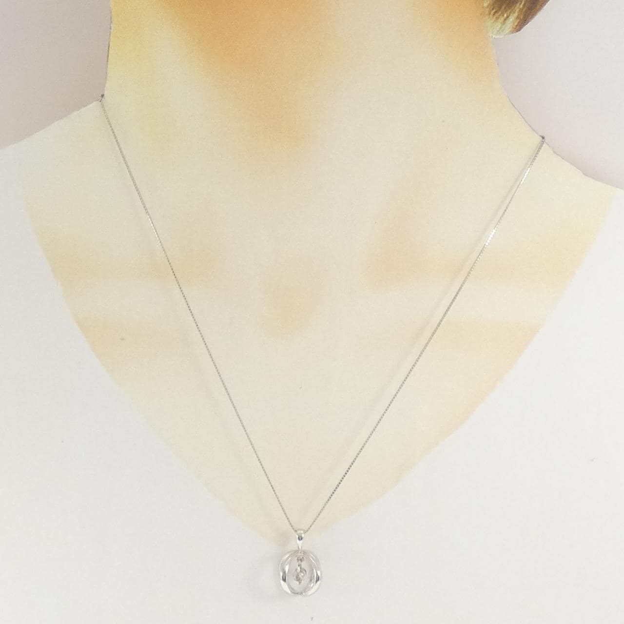 PT900/PT850 ダイヤモンド ネックレス 0.20CT