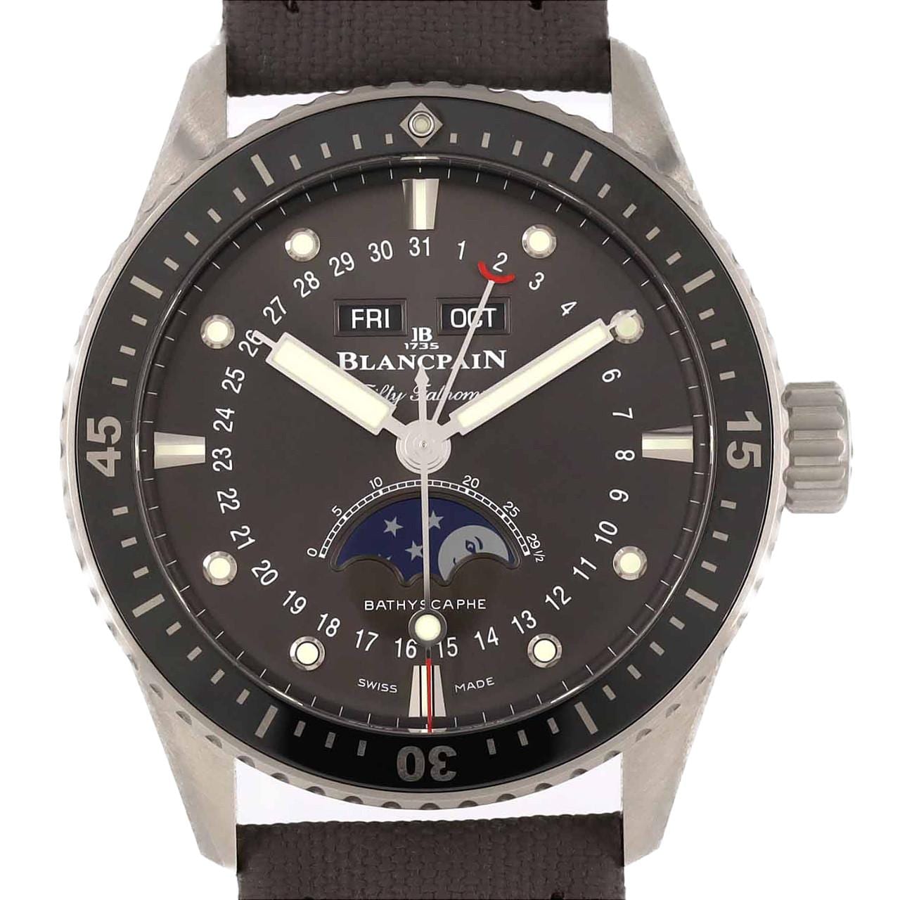 ブランパン フィフティファゾムスバチスカーフコンプリートカレンダームーンフェイズ 5054-1110-B52A SS 自動巻