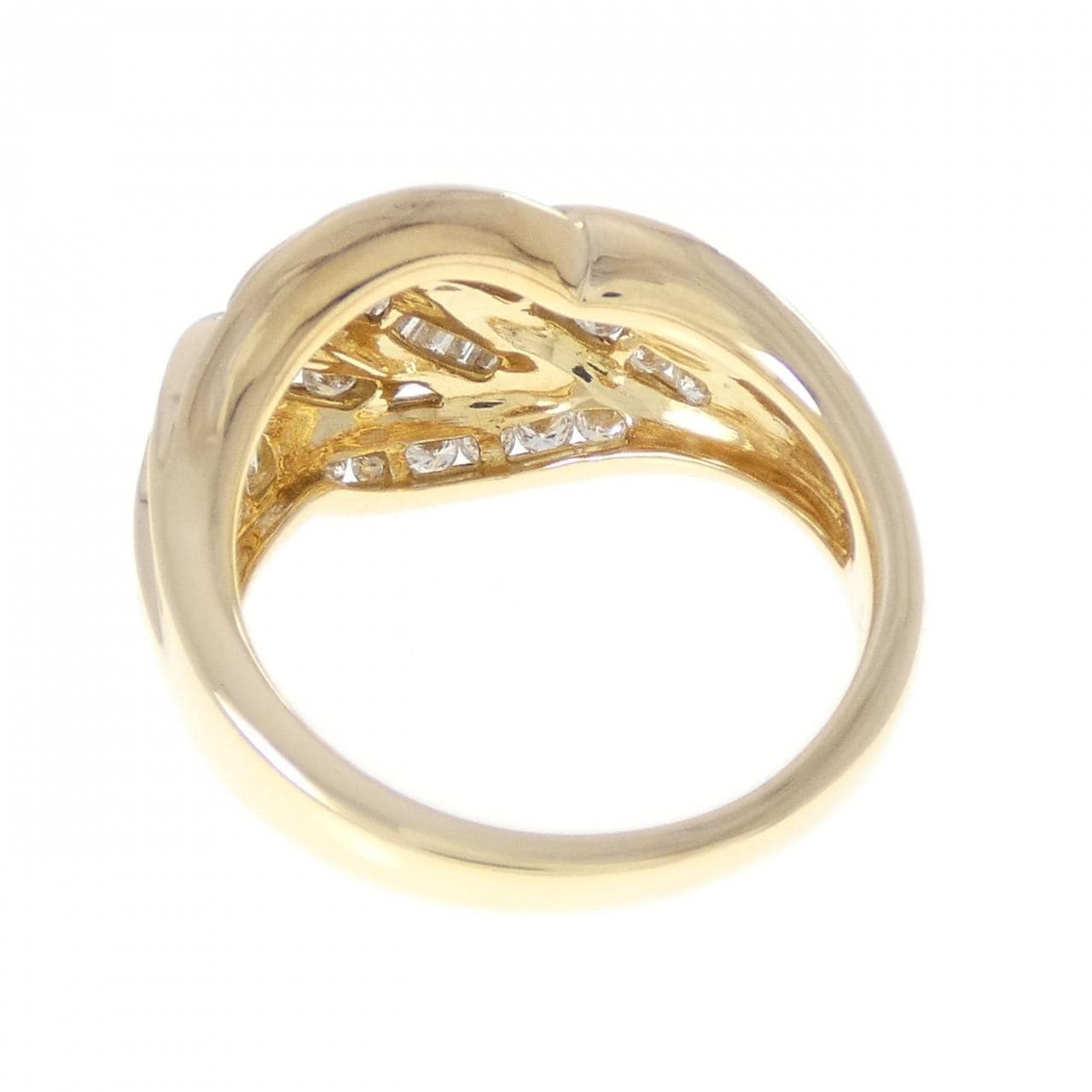 18KYG ダイヤモンド リング 0.59CT