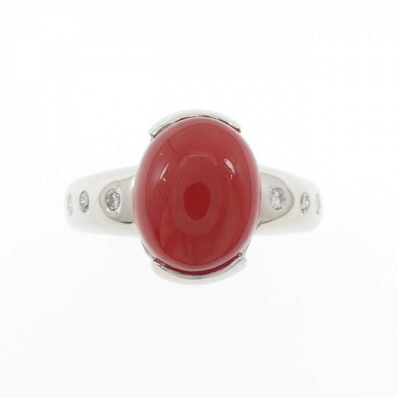 PT900 サンゴ リング 3.98CT