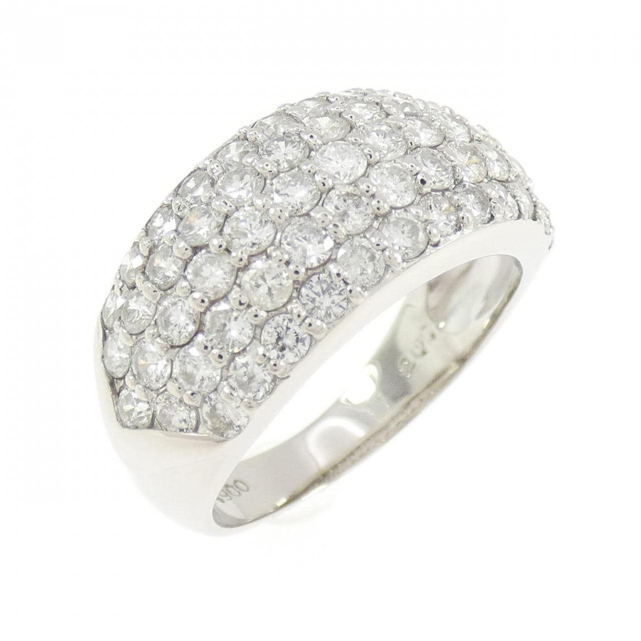PT900 パヴェ ダイヤモンド リング 2.00CT