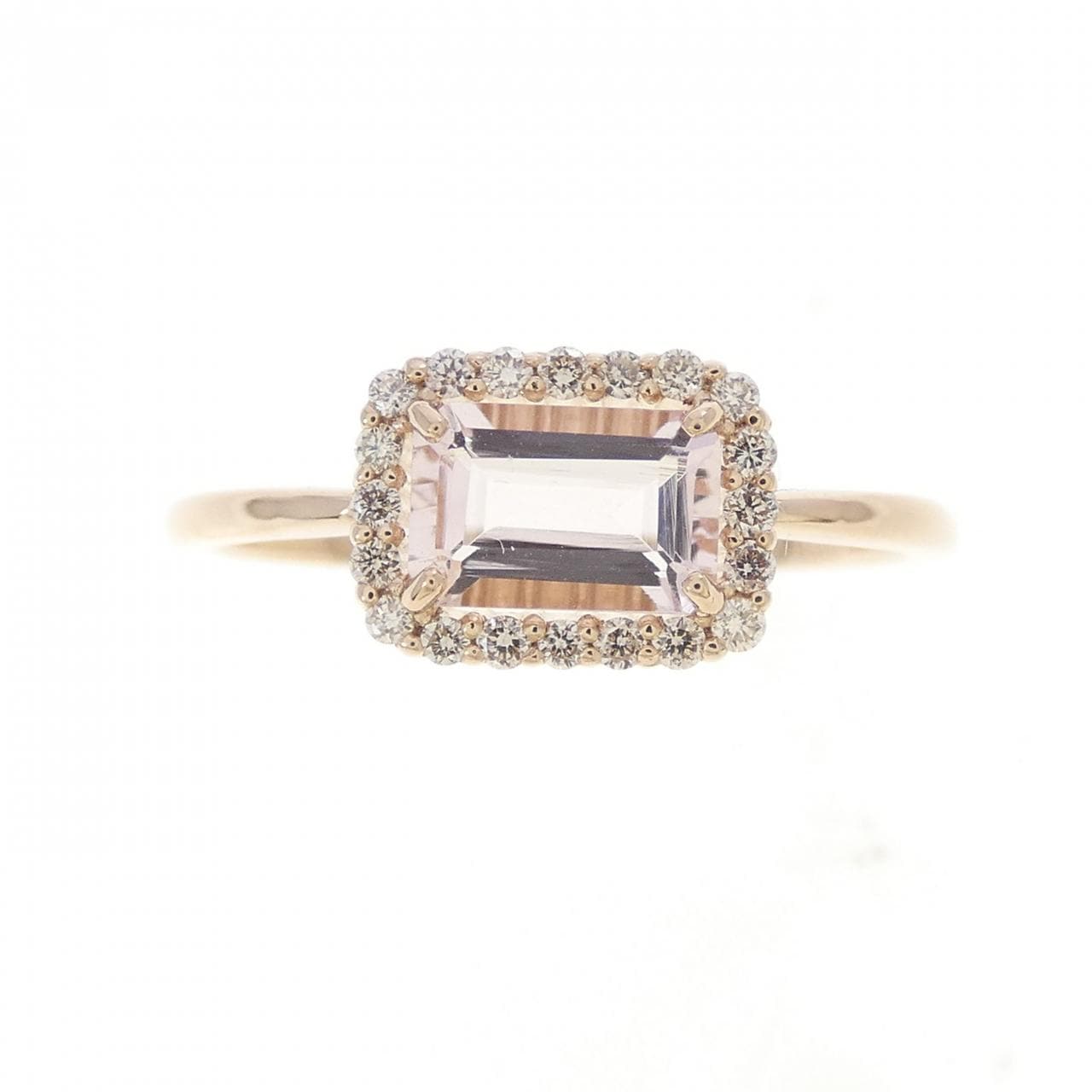 K18PG モルガナイト リング 0.51CT