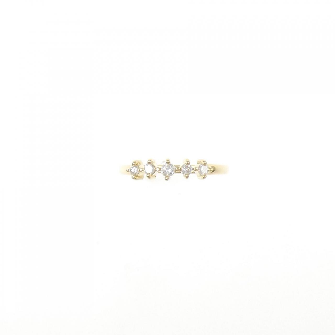 K18YG ダイヤモンド ピンキー リング 0.07CT